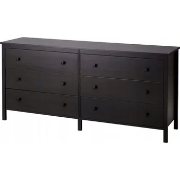 Komoda IKEA KOPPANG Komoda se 6 zásuvkami, černohnědá, 172x83 cm