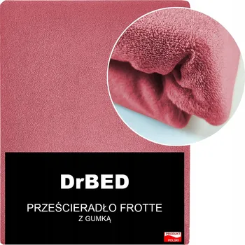 Prostěradlo Prostěradlo s Gumou Froté 120x200 Odolná Barva RŮŽOVÁ Měkké Polské