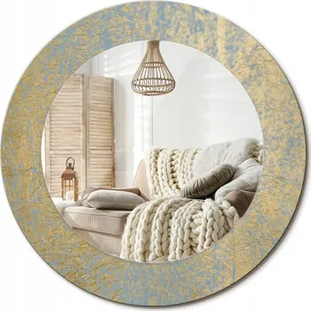 Zrcadlo Kulaté nástěnné dekorativní zrcadlo ve skleněném rámu průměr 50 cm, Loft design