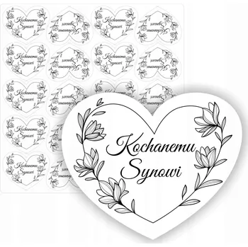 Svíčka Samolepka na štítek srdce na lampiony hřbitovní svíčka pro syna svíčky MILOVANÉMU SYNOVI