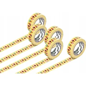 Lepicí páska Dekorační páska tesa washi 10 m x 15 mm x 5 kusů