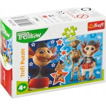 Puzzle Puzzle 54 dílků mini Rodina Treflíků Trefl 19667