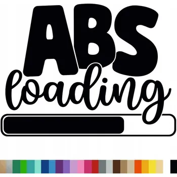 Samolepící dekorace Samolepka na stěnu Nápis ABS LOADING 94x124 cm