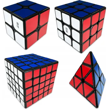 Obraz SADA KOSTEK 2X2 + 3X3 + 5X5 + Pyramida QiYi ORIGINÁLNÍ PROFESIONÁLNÍ