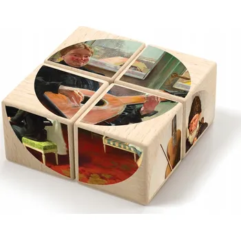 ostatní stavebnice Puzzle (dřevěné kostky) HUDBA V OBRÁZKÁCH - polský výrobek