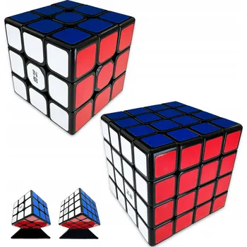 Hlavolam SADA KOSTEK 3X3 + 4X4 QiYi ORIGINÁLNÍ PROFESIONÁLNÍ RYCHLOSTNÍ KOSTKA