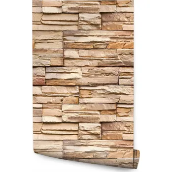 Fototapeta Tapeta do obývacího pokoje KAMEN Łupek Imitace cihly 3D