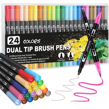 SADA POPISOVAČŮ TENKÝCH LINERŮ PRO SKICOVÁNÍ GELANTY AKVARELOVÉ FIXY