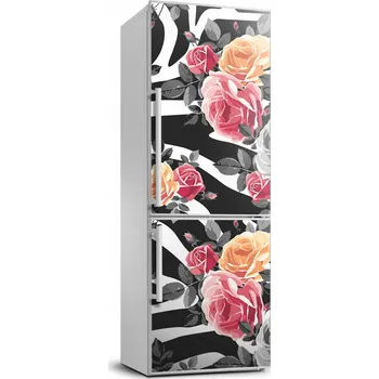 Fototapeta Samolepící nálepka na ledničku zebra Roses 70x190