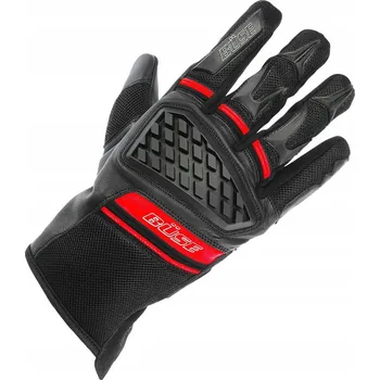 Moto rukavice Motocyklové rukavice buse Braga černo/červené, velikost 8