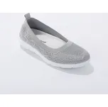 Baleríny z prodyšné síťoviny šedá 42