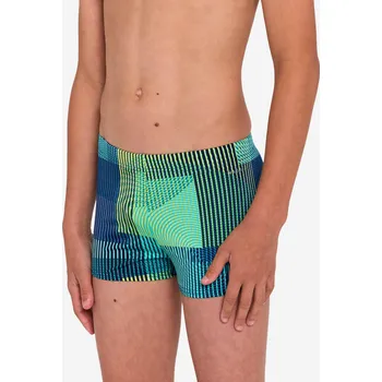 Pánské plavky DECATHLON Chlapecké boxerkové plavky 500 Fitib 7 LET MODRÁ|ZELENÁ|ŽLUTÁ