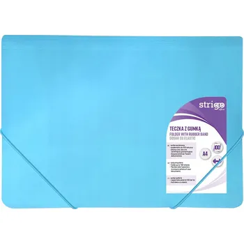 Desky s gumou A4 PP Strigo MODRÉ