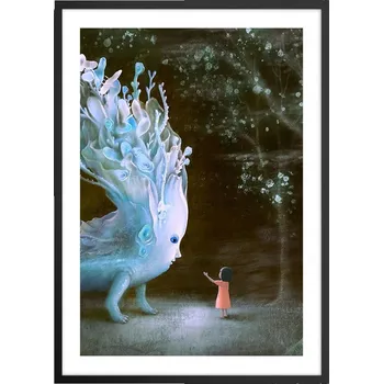 Obraz Plakát v černém rámu do obýváku ložnice 50x70 abstrakce moderní obraz