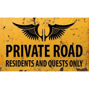 Obraz Cedule Priváte Road