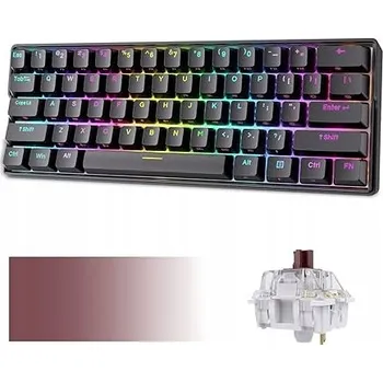 Klávesnice KEMOVE Shadow DK61 60% mechanická herní klávesnice s RGB podsvícením
