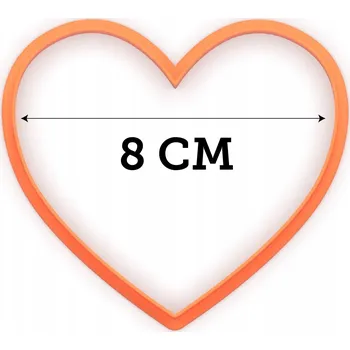 Vykrajovátko VYKRAJOVÁTKO Vykrajovátko PREMIUM na Sušenky VALENTÝNSKÉ SRDCE Valentýn 8CM