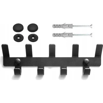 Věšák Černý kovový Šatní ramínko JDC