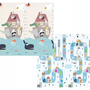 Hrací deka Pěnová oboustranná vzdělávací podložka 180x200 (I166)