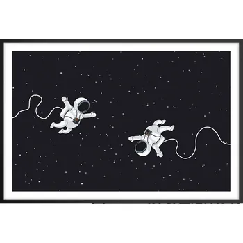 Obraz Obraz plakát v černém rámu do obýváku 91x61 abstrakce foto na zeď