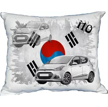 Povlak na polštářek Polštářek s osobním autem Hyundai i10 (Polštářek s osobním autem )