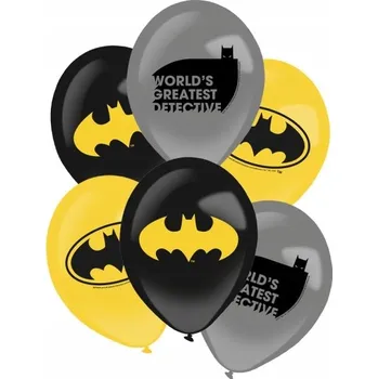 Balónek Balónky Batman DC 11 palců 6 ks. Muž Netopýr