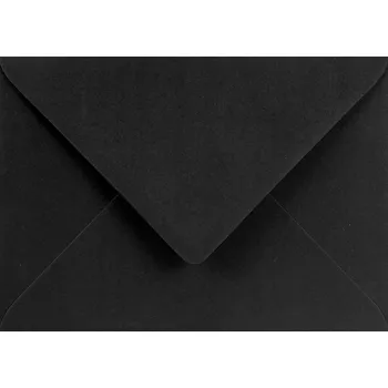 Obálka Ozdobné obálky B6 Burano Nero černé - 25 Ks.