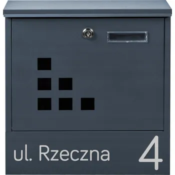 Poštovní schránka Poštovní schránka euroschránka, s vhozem, se schránkou na noviny M-TEC šedá