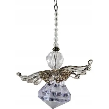 Přívěsek ZÁVĚS ANDÍLEK PLASTOVÝ FASETKOVÝ