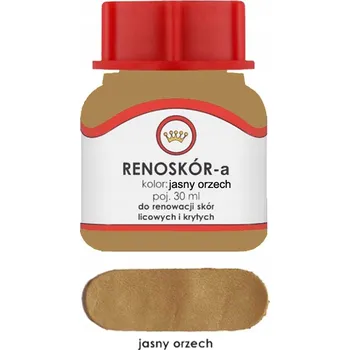 Renoskór BARVA LAK NA KŮŽI SVĚTLE OŘECHOVÁ 30ML