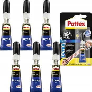 Průmyslové lepidlo 6x PATTEX S.O.S. POWER LEPIDLO GEL 2g RYCHLESCHNOUCÍ