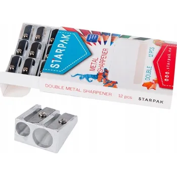 Ořezávátko KOVové Ořezávátko DVOJITÉ dvě ostří STARPAK