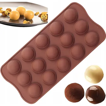 Forma na pečení Silikonová forma, formička na čokolády led, Koule