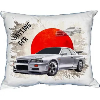 Povlak na polštářek Polštářek s osobním autem Nissan Skyline GTR (Polštářek s osobním autem )