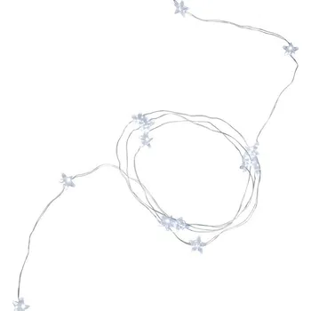 Vánoční osvětlení Reťaz MagicHome Vianoce Twisted Stars 180S, 180x micro star LED studená biela, jednoduché svietenie,