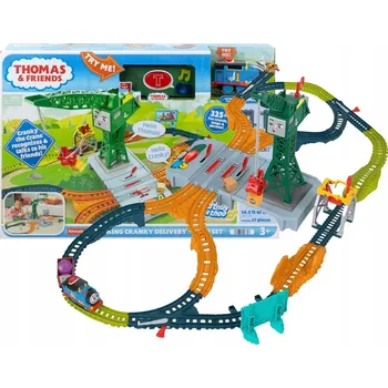 Vláček a vláčkodráha Fisher-Price Sada Tomáš a Přátelé Mluvící Mašinka Cyril s Vagónem