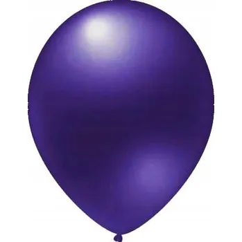 Balónek Balónky TMAVĚ FIALOVÉ METALICKÉ VELKÉ 12 Ks