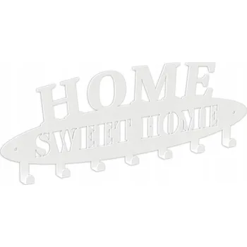 Věšák Šatní ramínko kovový Domer bílý