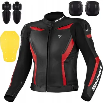 Moto bunda Kožená motocyklová bunda Shima Chase Jacket černo-červená, velikost 54