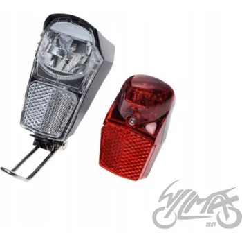 Cyklosvítilna SVĚTLO NA KOLO PŘEDNÍ + ZADNÍ LED 2 + BATERIE 4 KS