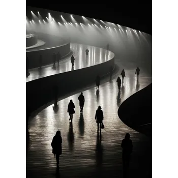 Plakát Plakát Paprsky ve Stínu bez rámu 67,5 x 95 cm