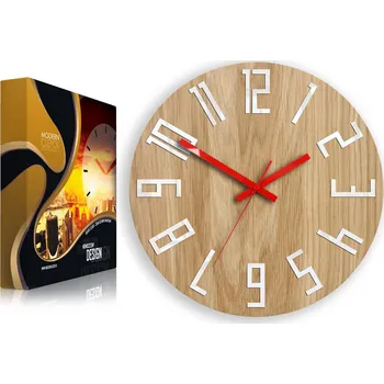 Hodiny MODERNÍ NÁSTĚNNÉ HODINY DUB NEXT - UNIKÁT