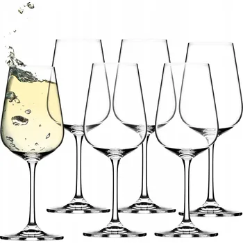 Sklenice Skleničky na bílé víno Kadax CRYSTAL, průhledné, 360 Ml 6 ks