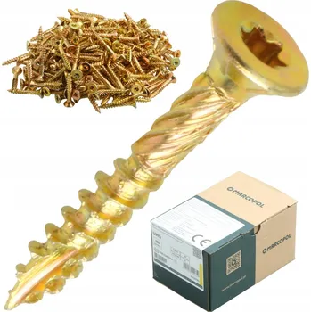 Vrut VRUTY DO DŘEVA TRUHLÁŘSKÉ KONSTRUKČNÍ 6 x 40 mm TORX VRUT 250 KUSŮ