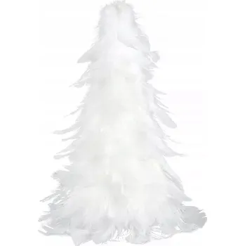 Obraz Vánoční figurka STROMEČEK Z PŘÍRODNÍCH PÍREK bílá 25 cm