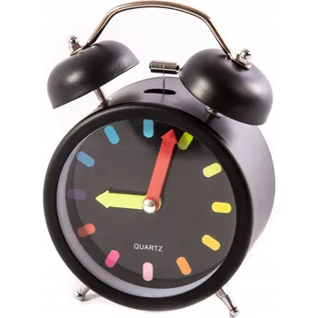 Hodiny KOVOVÝ HODINY S BUDÍKEM klasický