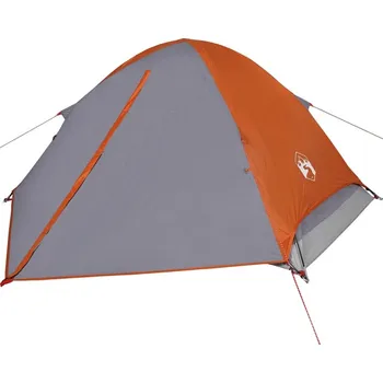 Stan OMAXI Kempingový stan kopule pro 2 osoby šedý a oranžový nepromokavý 446793