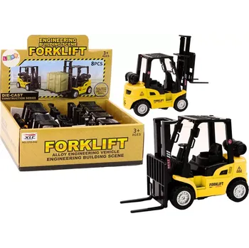 Lean Toys Třecí pohon vysokozdvižného vozíku Kovová žlutá