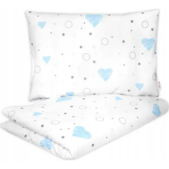 Povlečení Dětské povlečení, bavlna 2D 140x200/70x80, I love Boy, modrá/bílá