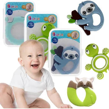 Sada 3x Kousátko zvířátka různé tvary 4m+